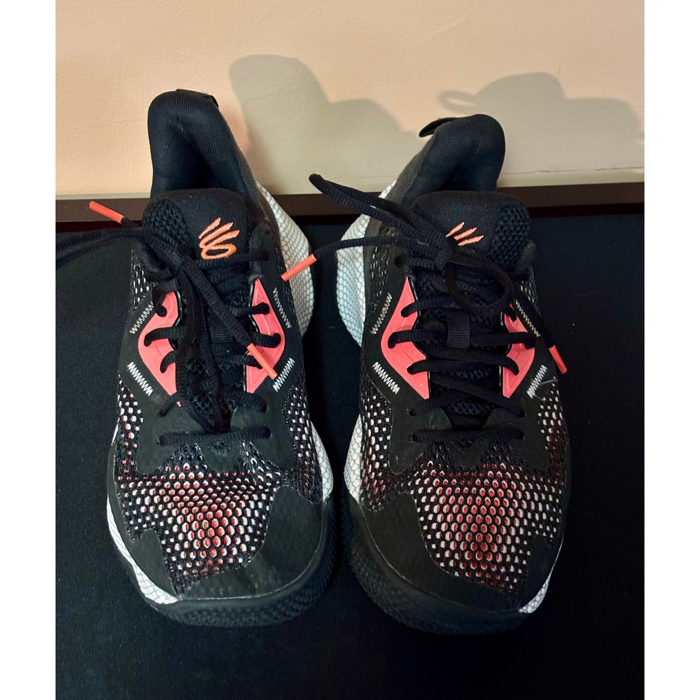 Under Armour Curry HOVR Splash 3 Mens 8 Basketball Shoes Black Red 3026899-001